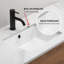 Lavabo de salle de bain encastré en céramique blanc laiteux de 45,7 cm x 35,6 cm avec trop-plein et vasque profonde.