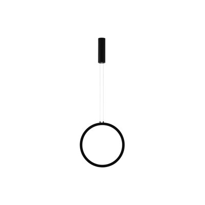 1 - Light Black LED Cylinder Pendant