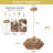  Kaishawn 1 - Light Brown Bohemian Pendant, Rustic Caged Hand-Woven Hemp Rope Single Pendant Light