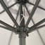 Parasol de patio en aluminium avec manivelle et inclinaison