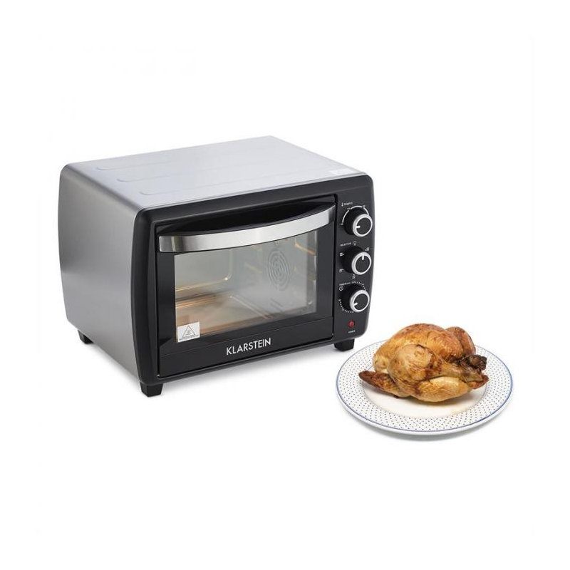 Klarstein Omnichef Toaster Oven with Rotisserie, Black