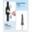 Parasol de patio, parasol de table extérieur de 9 pi avec manivelle et inclinaison à bouton-poussoir, 8 baleines robustes pour terrasse, cour-129181298-129181302
