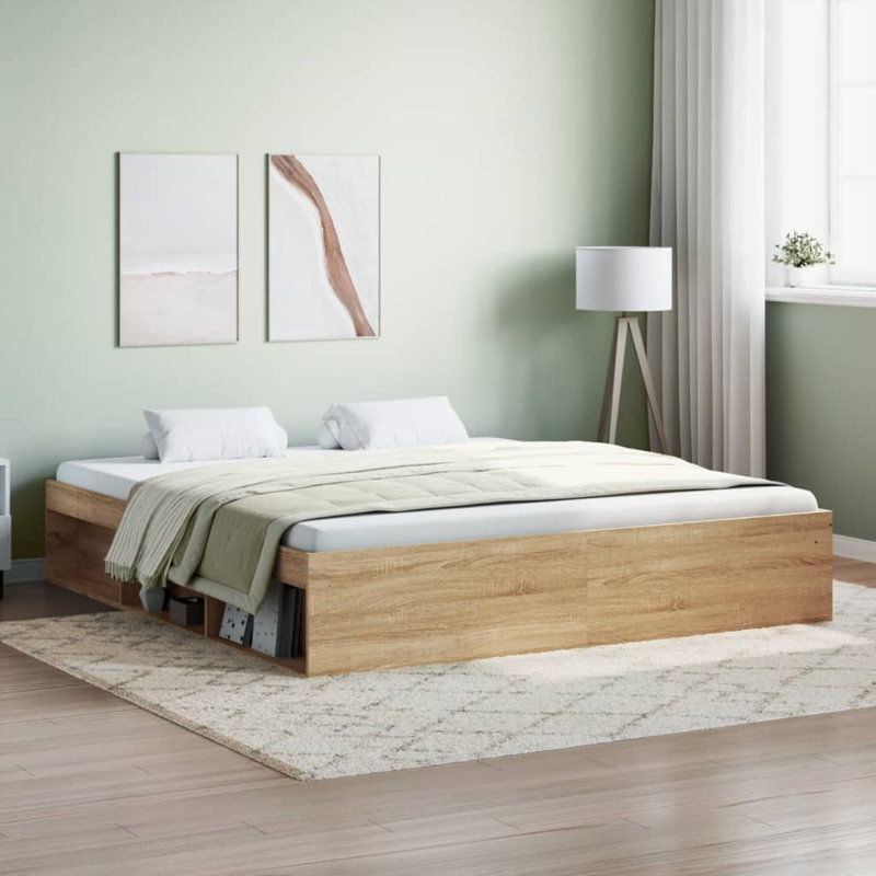 Afriani Storage Bed, Sonoma Oak, Super King (6')