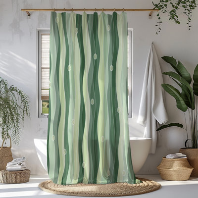 Subtle Sea Weeds Shower Curtain
