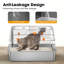Litière pour chat en acier inoxydable