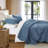 Floral Embossed Microfiber Quilted Bedspread Set-124308864-124308865