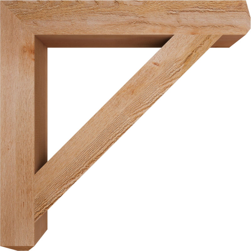 Support pour scie rugueuse artisanale, l 4 po x P 30 po x H 30 po, cèdre rouge de l'Ouest, H 30 po x l 4 po x P 30 po