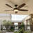54" 3 Blade LED Standard Ceiling Fan With Light