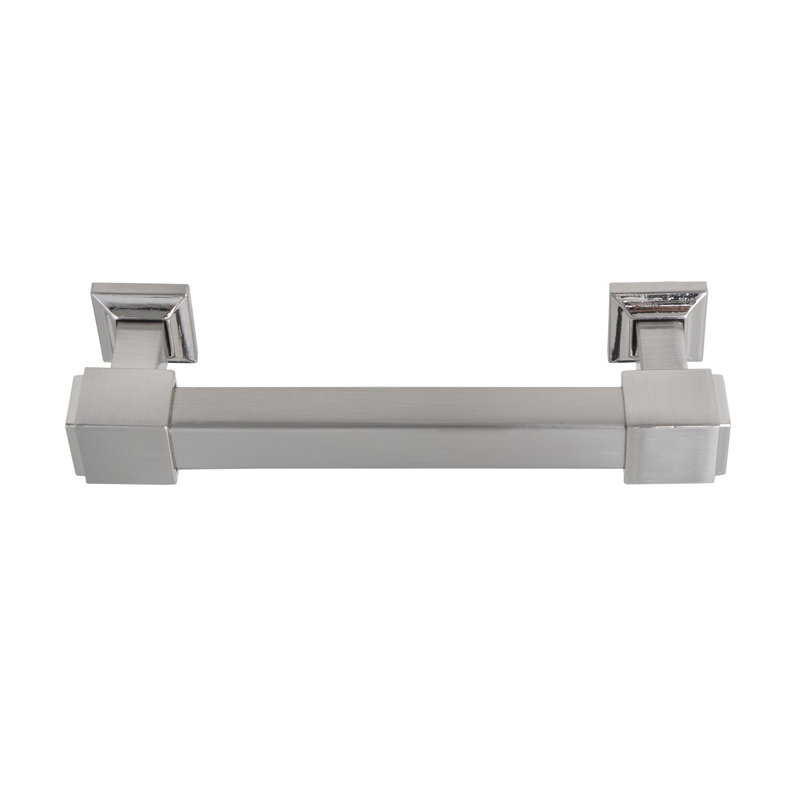 Brett 3.78" Centre to Centre Bar Pull, Brushed Nickel