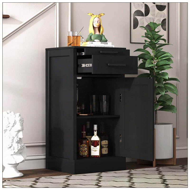 Armoire à vin modulaire pour 28 bouteilles en noir
