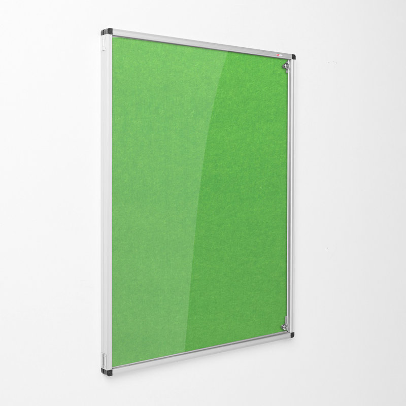 Wall Mounted Bulletin Board, 90cm H x 60cm W, Apple Green