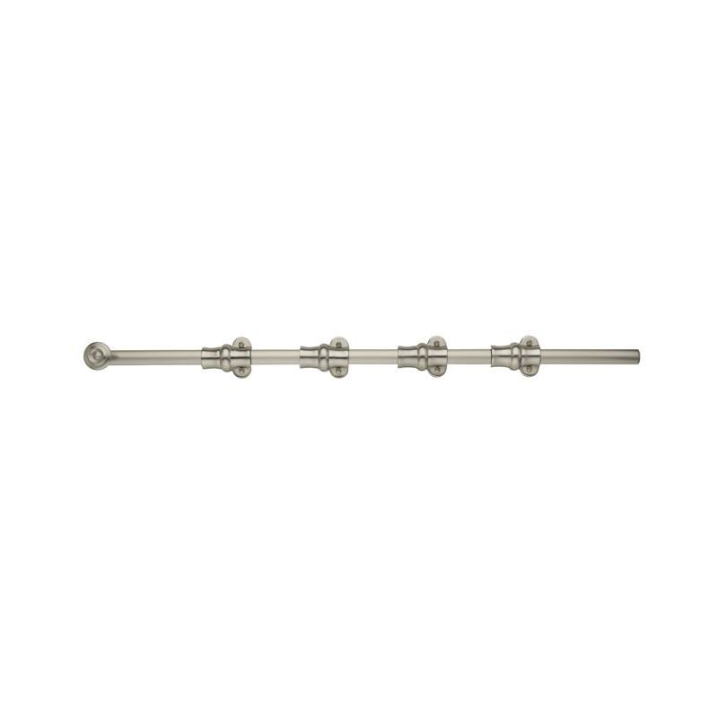 Ornamental Surface Bolt, 24.2" H x 2.9" W x 1.9" D, Satin Nickel