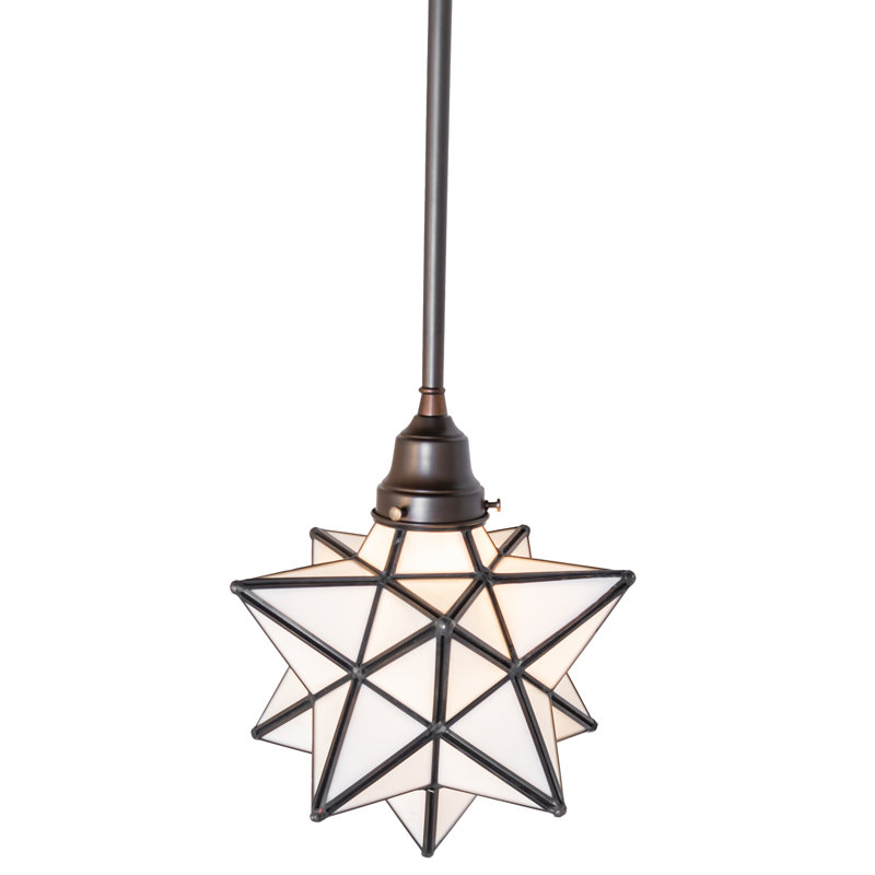 10" Wide Moravian Star Pendant