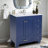 30" Blue Bathroom Vanity With Ceramic Sink - Soft-Close Drawers, Solid Wood Frame, Multi-Organizer Storage ,76X47x85cm-1711662830