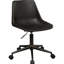 Chaise de bureau à domicile avec revêtement brun, fonction réglable, courbe ergonomique doucement rembourrée et roulement doux, rembourrage de 21,44 pouces de profondeur pour le bureau, conception du rembourrage doux du siège incurvé,