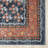 Abani Kyleigh DAL110A Coral Border Navy Floral Rug-1680326759