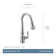 Moen Weymouth Smart Touchless Pull Down Sprayer Kitchen Faucet with Voice Control and Power Boost