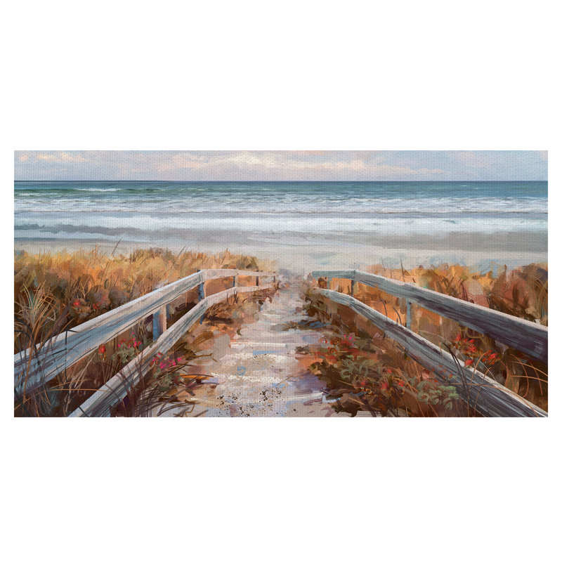 Reproduction d’art sur toile « dune crossing »-sans cadre, H 24 po x l 48 po x P 1,5 po