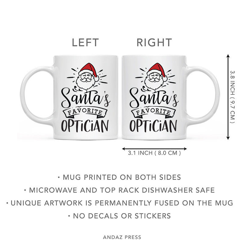 Tasse à café opticien préférée du père Noël