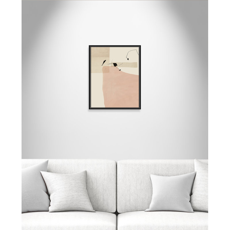 Cartez Soft Tempo - peinture sur toile à cadre flottant, H 21,5 po x l 17,5 po, Cadre noir