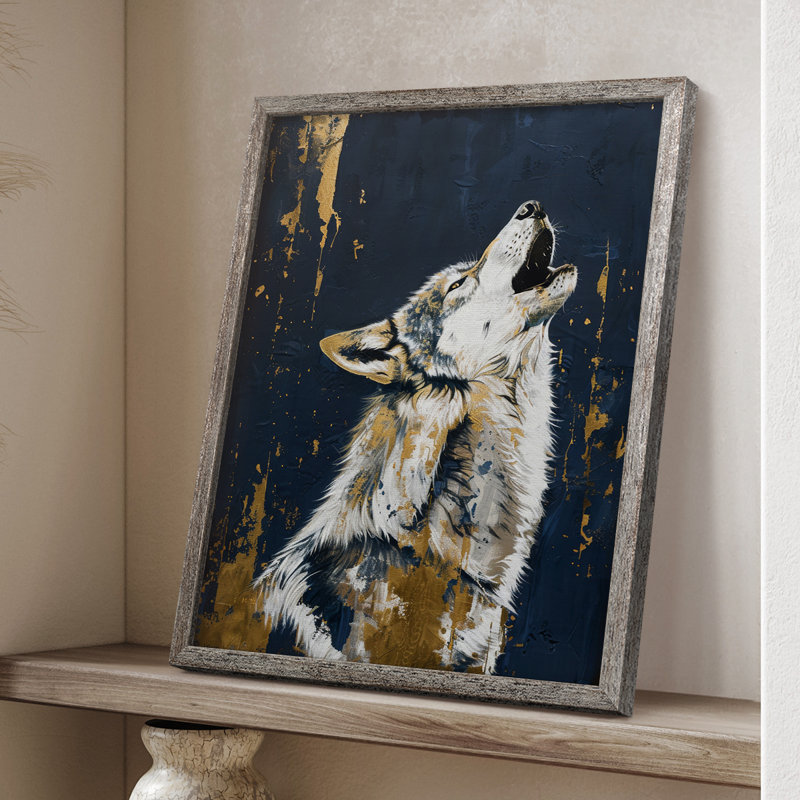ANIMALS Series CXL III, reproduction d'art encadrée - bois massif, H 11 po x l 9 po