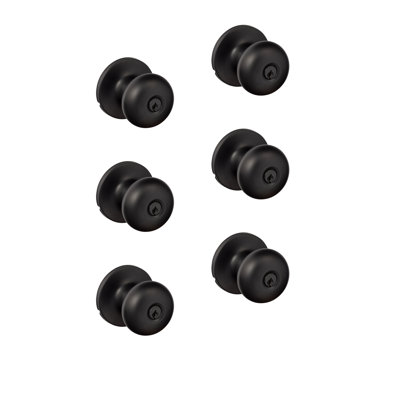 Durango Entry Knobset, Flat Black