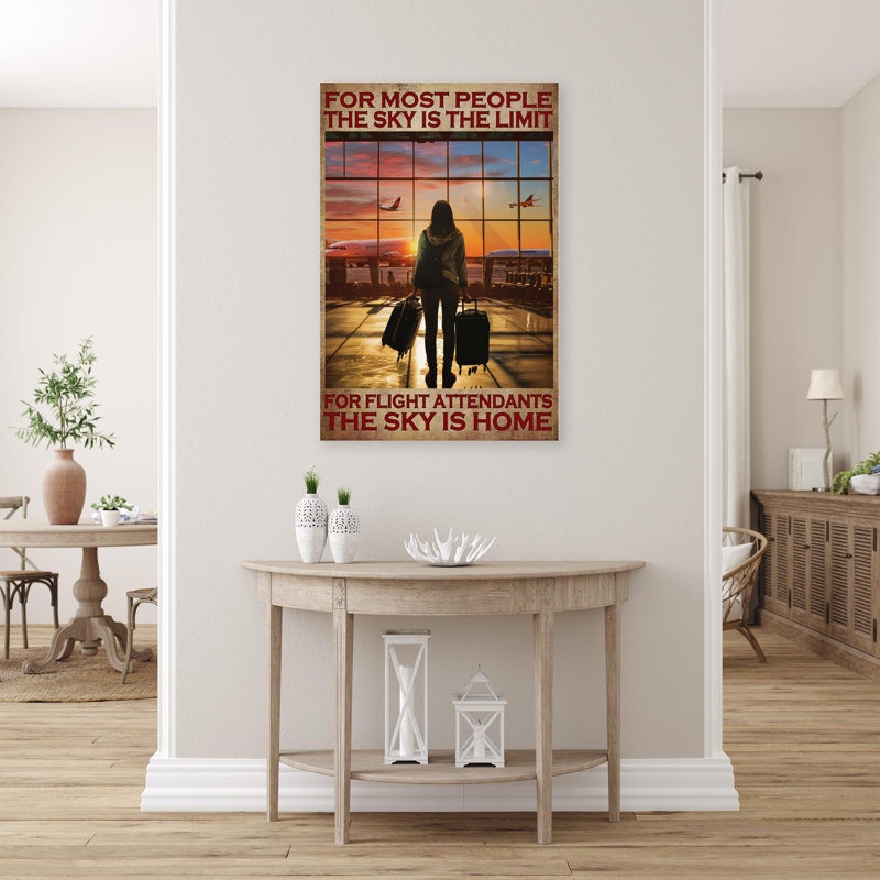 Impression sur toile, For Sky Attendants The Sky Is Home, H 36 po x l 24 po x P 1,25 po