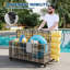 Organisateur de rangement pour piscine avec roulettes, panier de rangement pour jouets en rotin pour terrasse de piscine-1204144245
