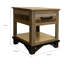 Table de bout en bois massif avec rangement Gualdim