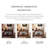 Retro Nut-Brown Solid Wood Console Table