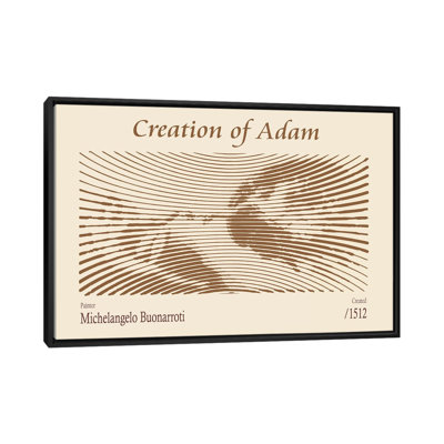 Creation Of Adam – Michelangelo Buonarroti - Wall Art Print - Framed Canvas