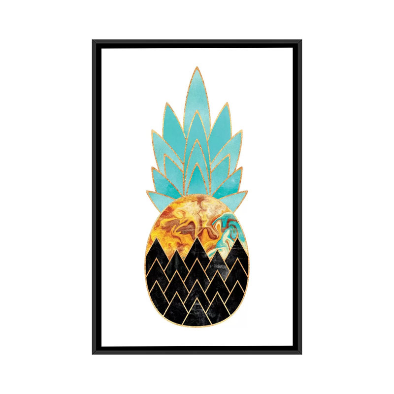 «Precious Pineapple» par Elisabeth Fredriksson, reproduction d'art graphique sur toile, H 26 po x l 18 po x P 1,5 po