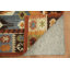 Tapis 100% laine tissé à la main à motif oriental tribal multicolore Southwestern