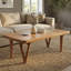 Rectangular Solid Acacia Wood Coffee Table