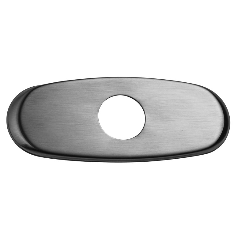 8" Kitchen Sink Faucet Deck Plate, Matte Black
