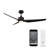 60" Stella 3 - Blade Outdoor/Indoor Smart Ceiling Fan with Remote Control and Light Kit Included Included, Works With Google Assistant, Amazon Alexa, Samsung Smart Things-83412253-66203418