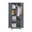 65" Heavy-duty Broom Storage Cabinet With Locking Doors, Adjustable Shelves & Hanging Rod, All-steel Utility Locker For Garage, Basement & Cleaning Tools-1580543420