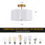 Modern Drum Linen Semi Flush Mount Ceiling Light Fixture-569583061