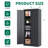Lockable File Cabinet With 4 Shelves, Metal Storage Cabinet, Locking Cabinet With Doors For Home Office