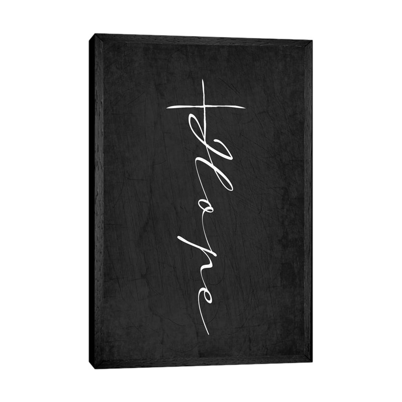 Hope Cross by Kimberly Allen - Print on Canvas, Black Framed, 66.04cm H x 45.72cm W x 3.81cm D