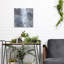 Art mural en métal Wrought Studio ™ «White Line Blues 1» par Chris Paschke-1271017996
