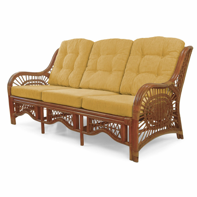 Anneelizabeth Upholstered 70'' Sofa, Light Brown Polypropylene/Olefin