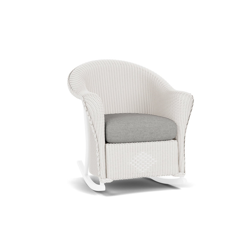 Reflections Outdoor Rocker Chair, Demo Stone, White