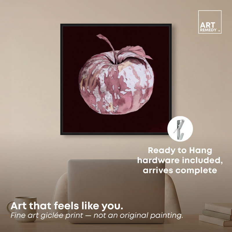 Dominick " Brittle Pome " by Art Remedy, 21"H x 21"W, Cadre noir