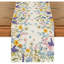 Chemin de table marguerite, lavande et hortensia - multicolore