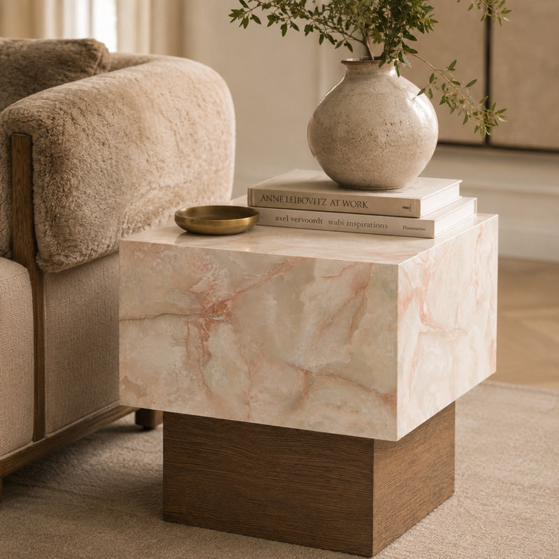 Portrait End Table - Sienna Brown