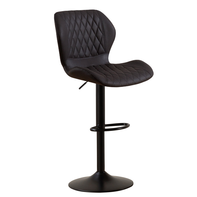 Tyrel Swivel Adjustable Height Bar Stool, khaki