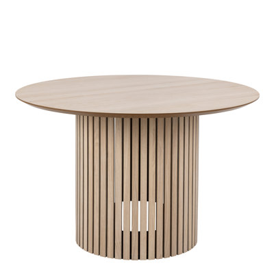 Giancarlo Round Dining Table with Wood Base