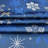 Holiday Blue Snowflakes Metallic Jacquard Woven Tablecloth-105514672