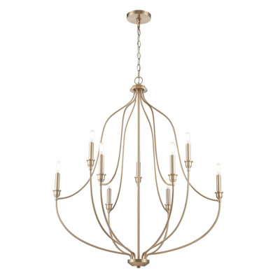 Senoia Chandelier - Modern Gold